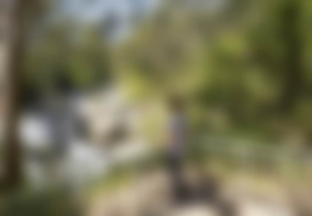 Woman on viewing platform at Agnes Falls