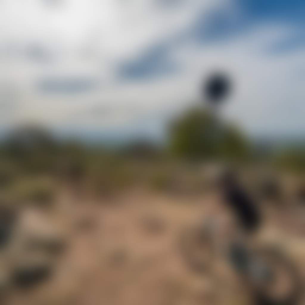 Blores Hill Mountain bike riders with big sky
