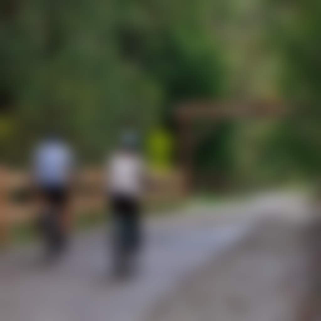 Back view of two cyclists on Rokeby to Neerim Rail trail