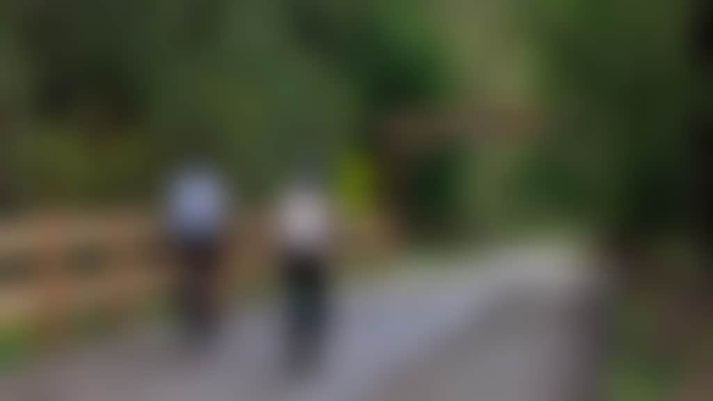 Back view of two cyclists on Rokeby to Neerim Rail trail