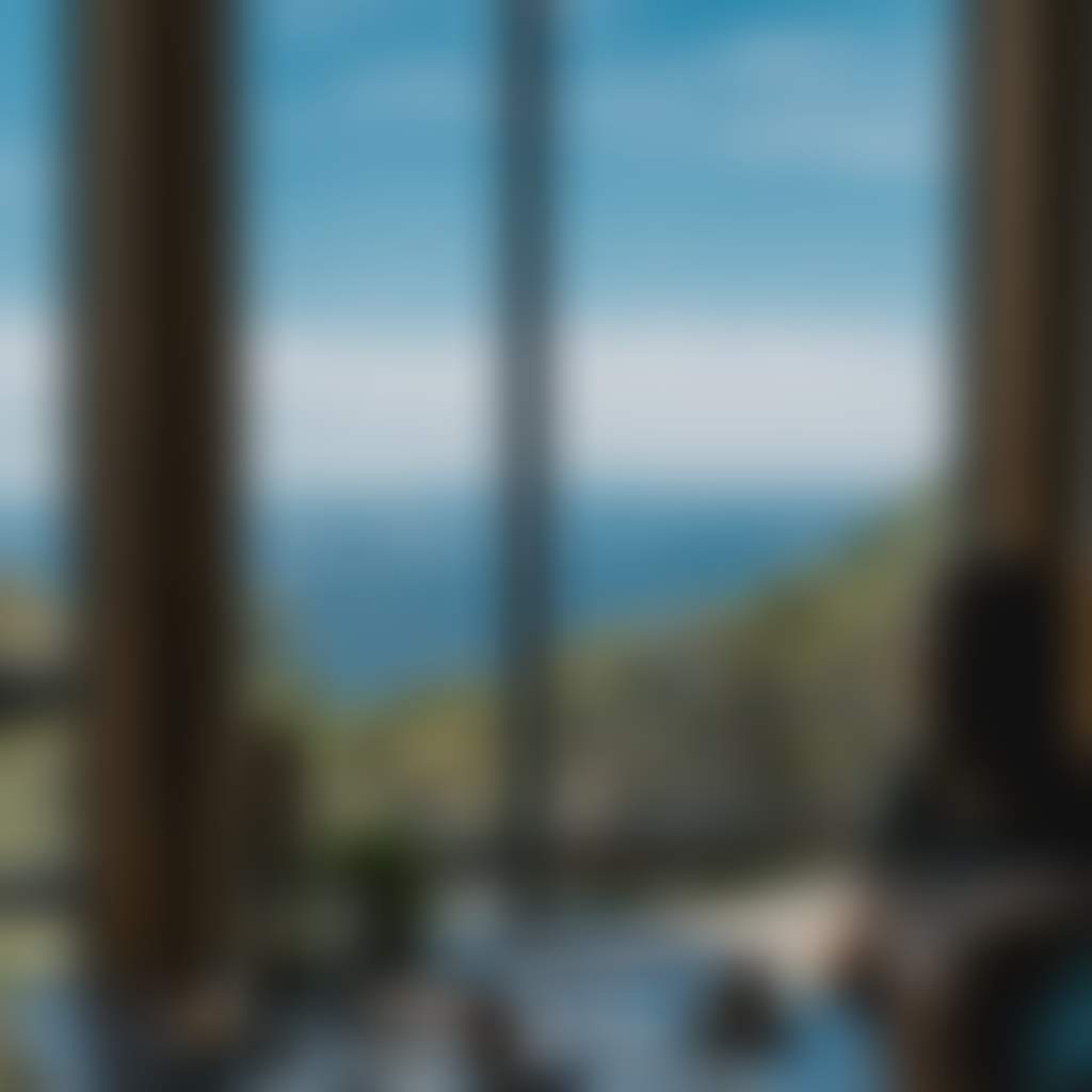 Mt Baw Baw Green Season family eating with view of mountain outside