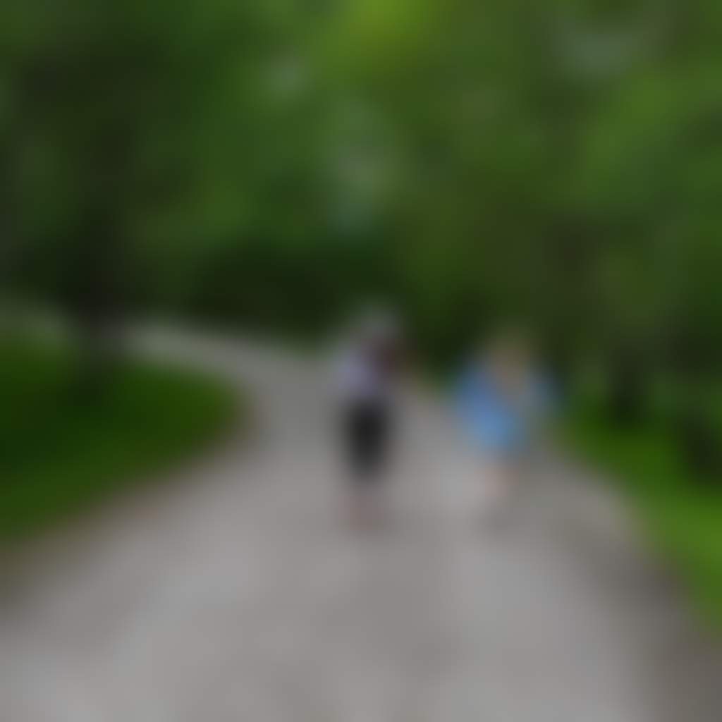 Broughton Hall Jindivick children running along trail surrounded by green trees