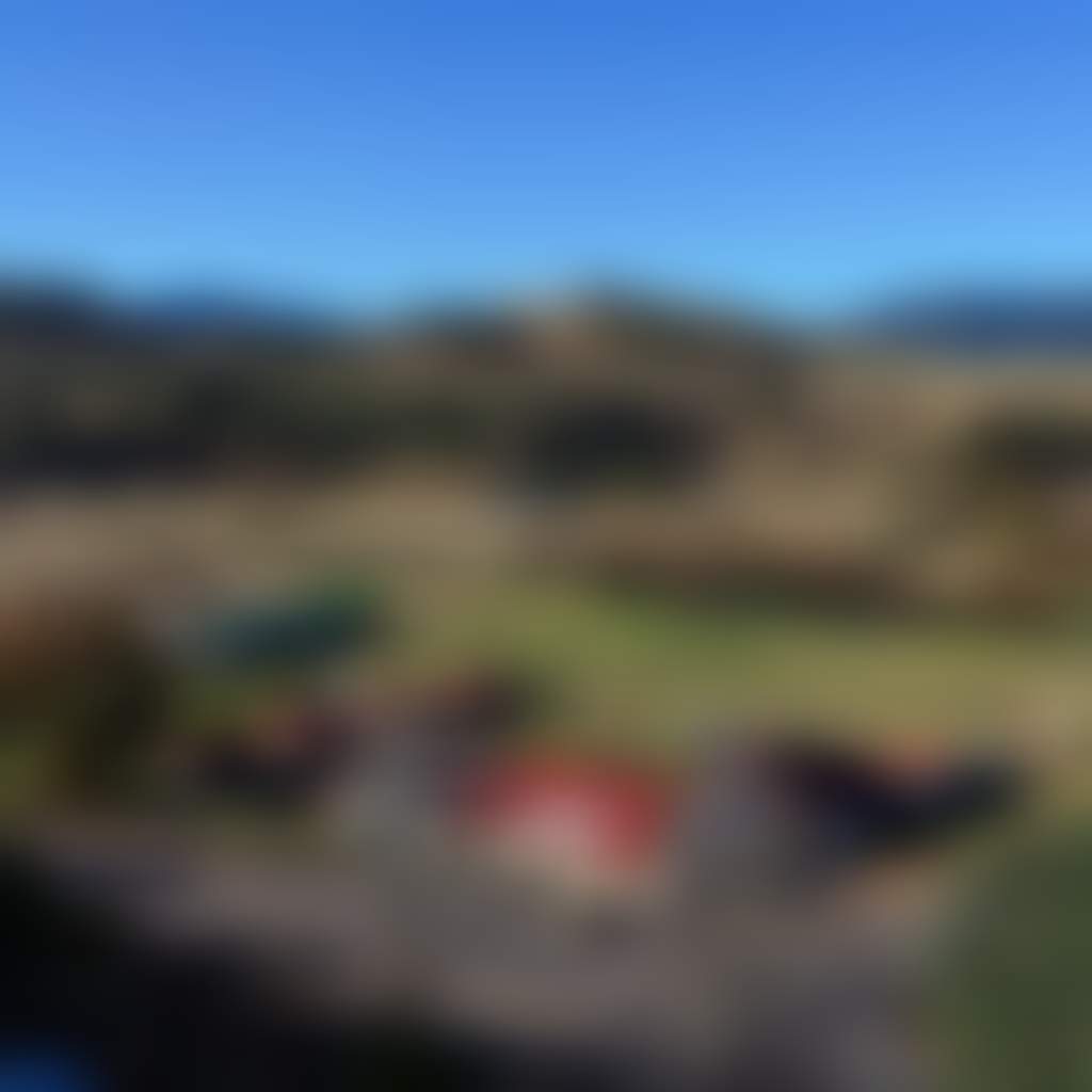 Dargo Hotel birds eye view of Dargo town with hills in distance