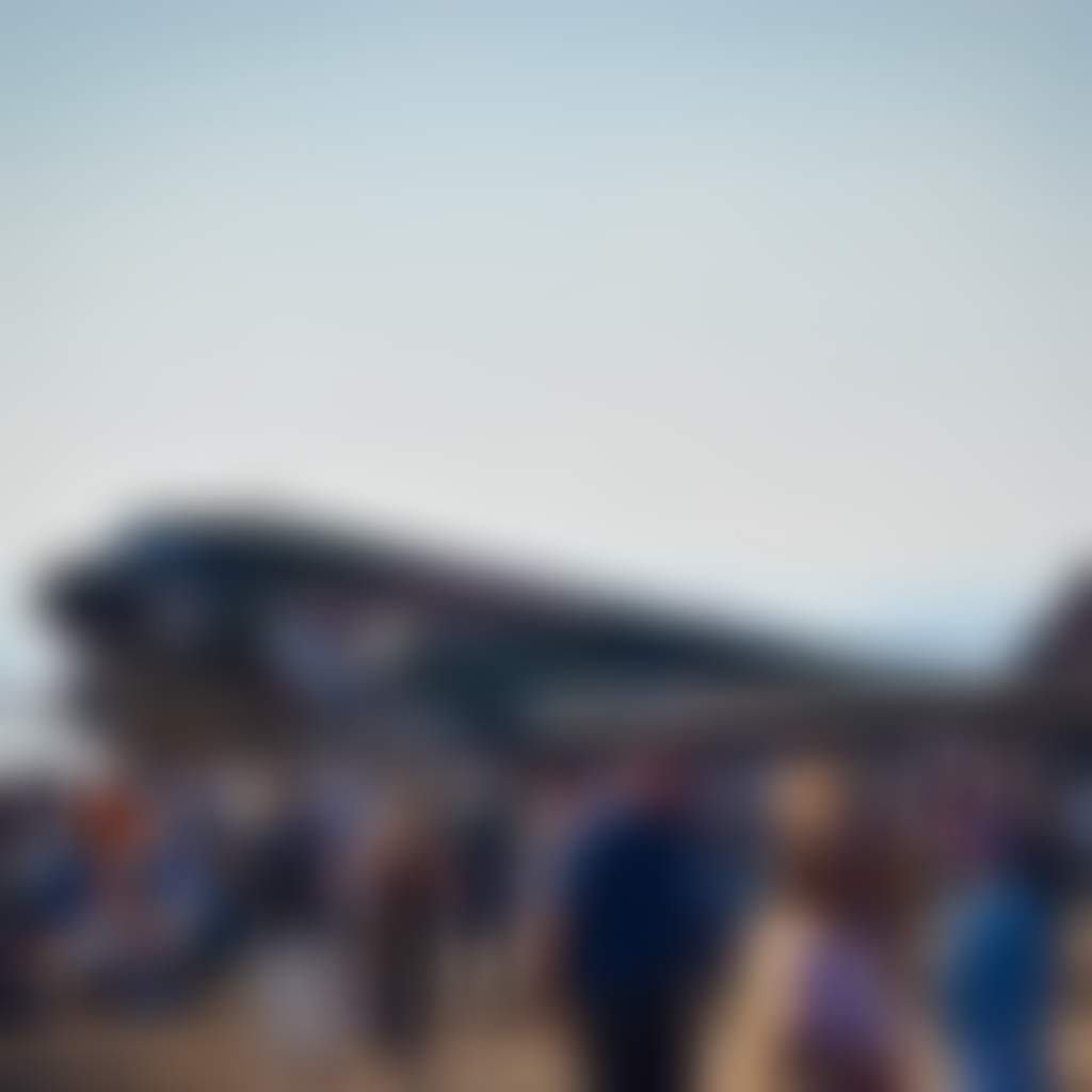 ANZAC Airshow crowd in front of military plane in Sale
