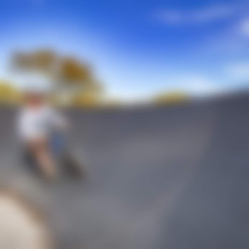 Small child on MTB bike at Dinner Plain Mountain Bike Park