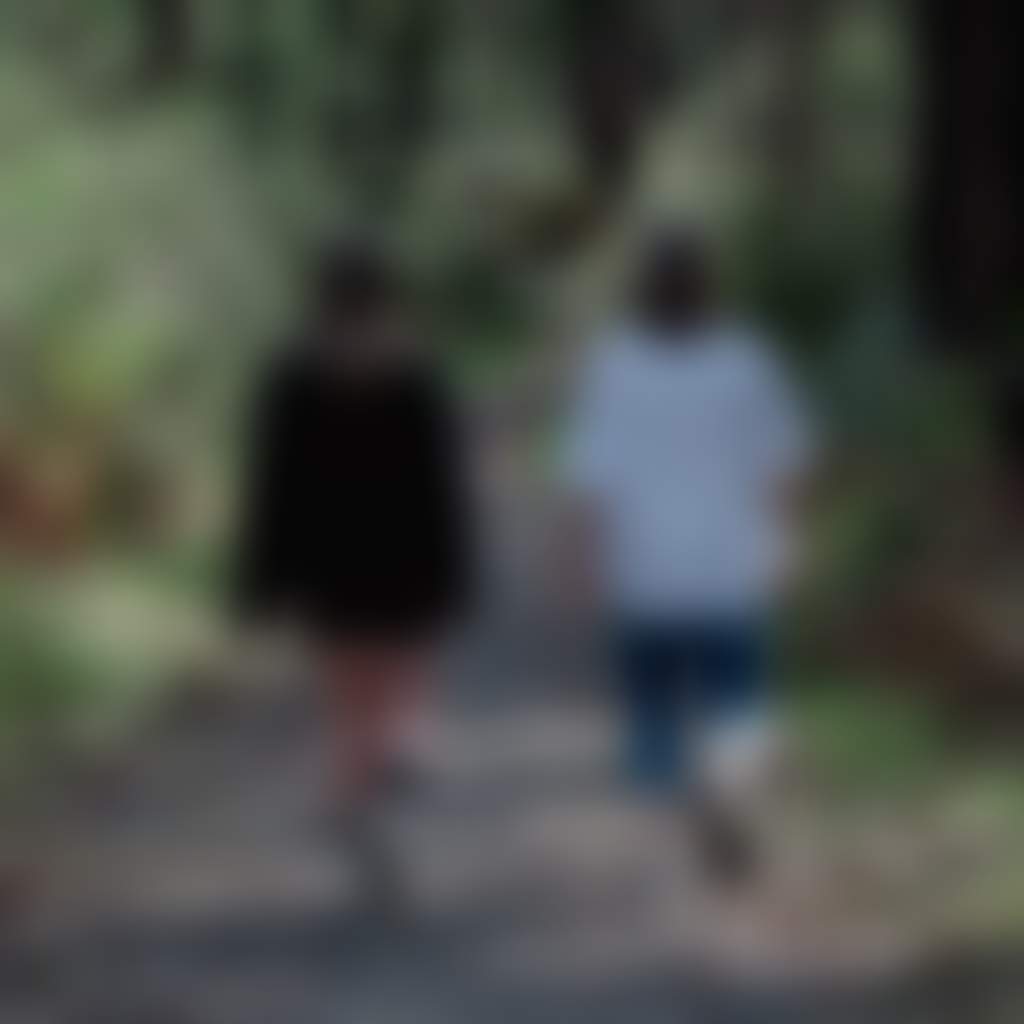 Bruthen Walking Tracks Bruthen couple walking along trail with greenery