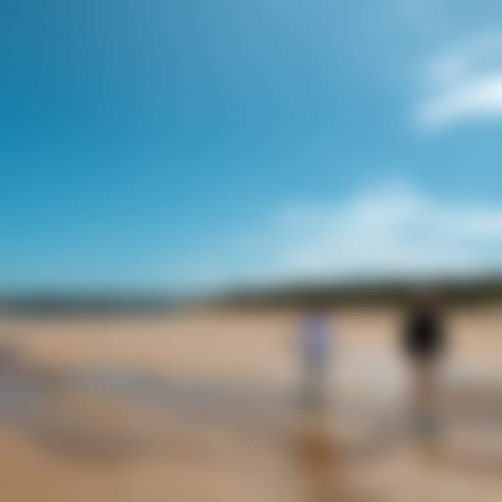 Powlett River couple walking along beach low tide