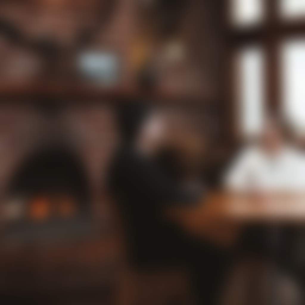 Noojee Hotel couple dining in front of fireplace