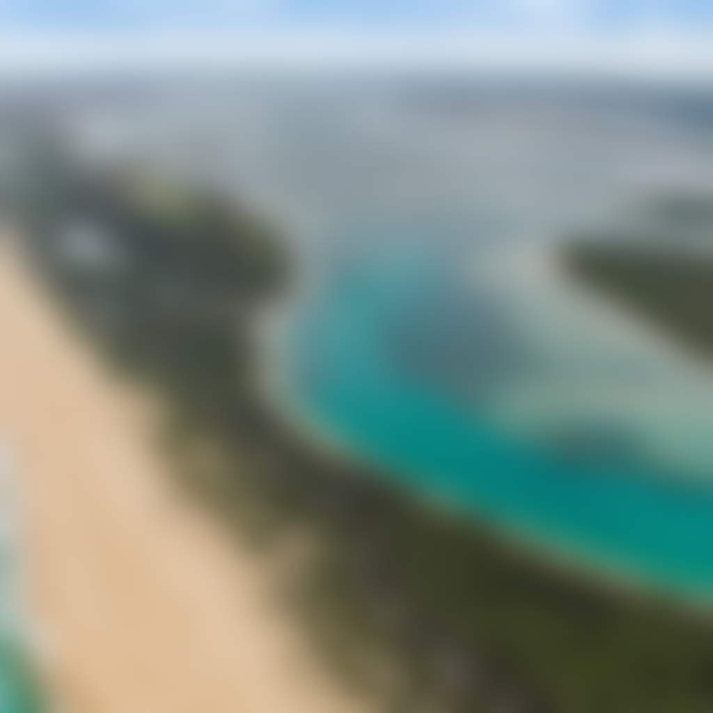 Aerial View of Ninety Mile Beach Gippsland Lakes