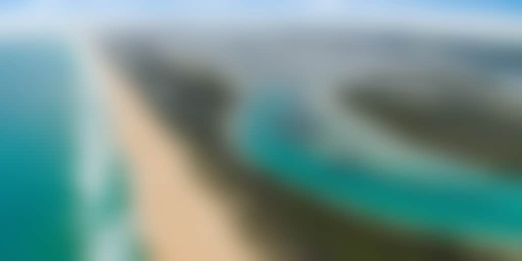 Aerial View of Ninety Mile Beach Gippsland Lakes