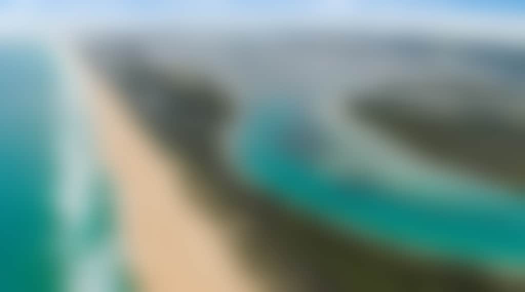 Aerial View of Ninety Mile Beach Gippsland Lakes