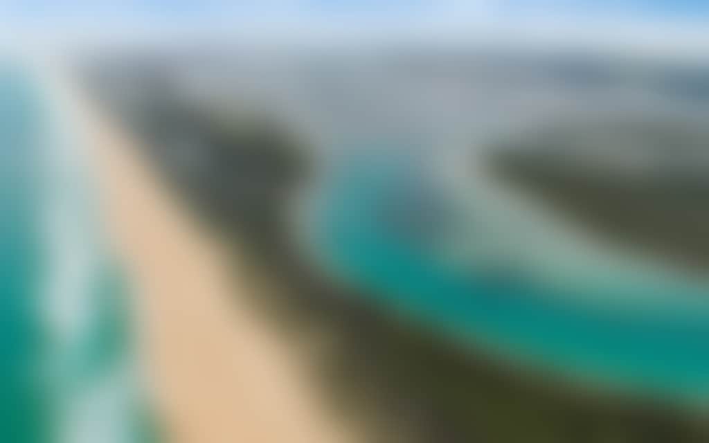 Aerial View of Ninety Mile Beach Gippsland Lakes