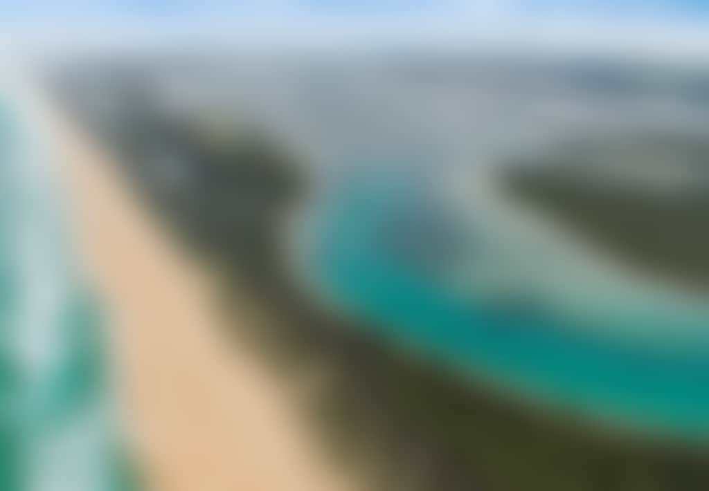 Aerial View of Ninety Mile Beach Gippsland Lakes