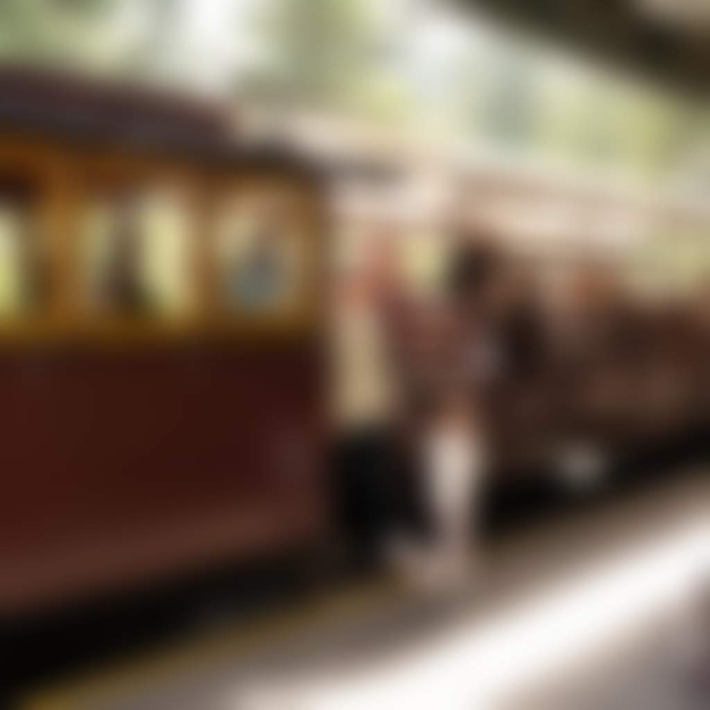 Walhalla Goldfields Railway young child and family stepping off train at station