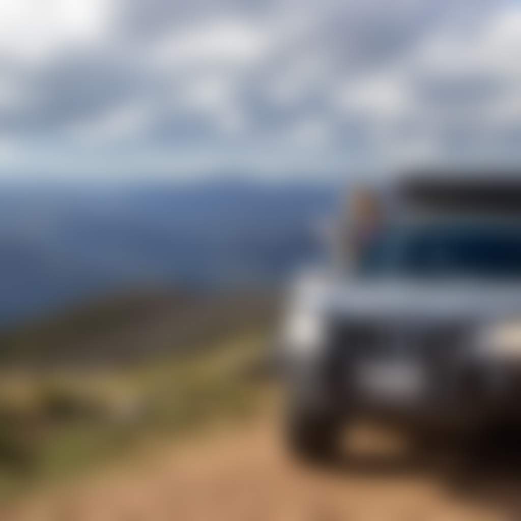 Girl looking at view from 4 WD at Seldom Seen Snowy River National Park near Wulgulmerang