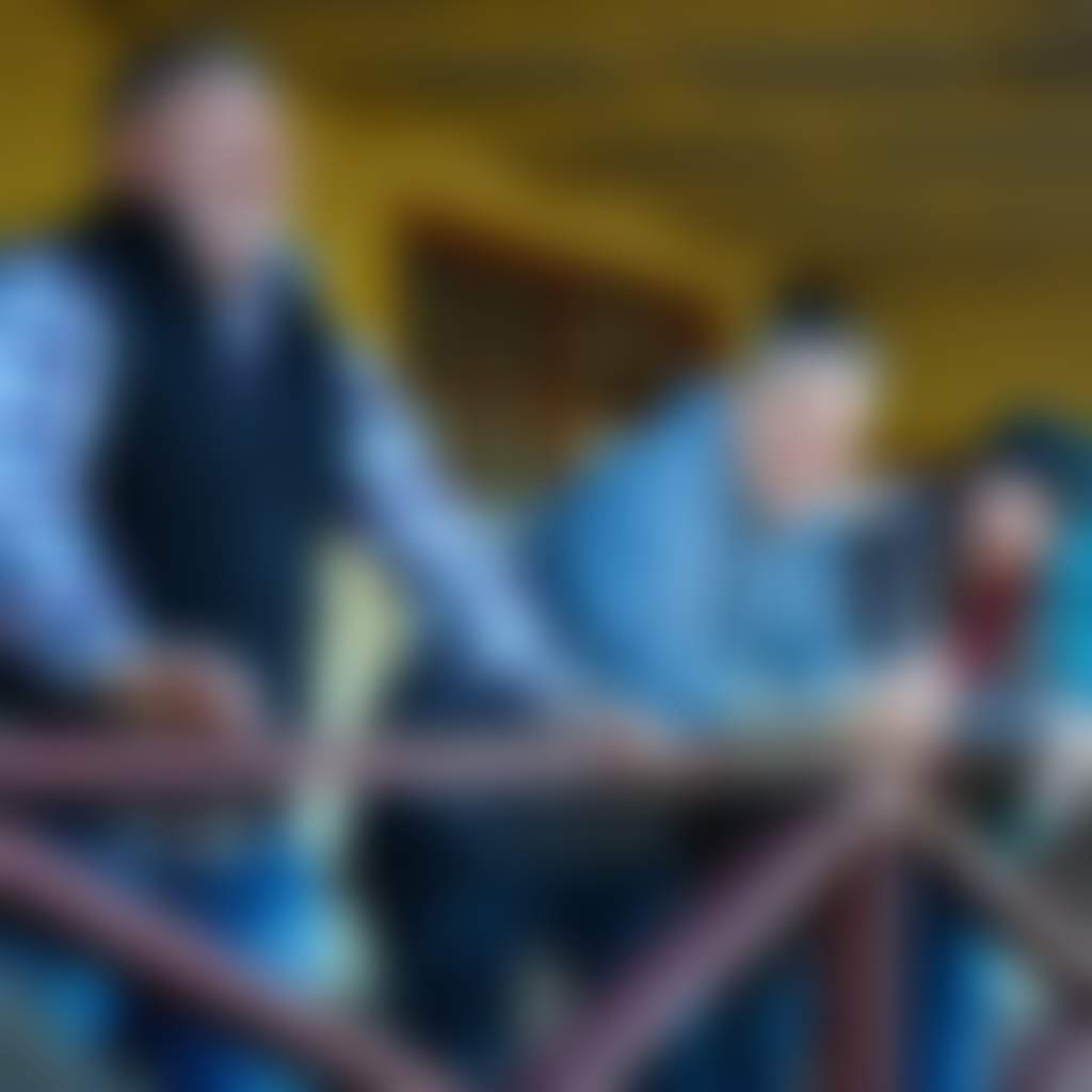 Walhalla Mountain Rivers active expedition men standing on verandah