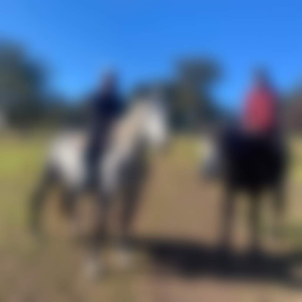 Lancaster Horse Rides couple on horseback on sunny day