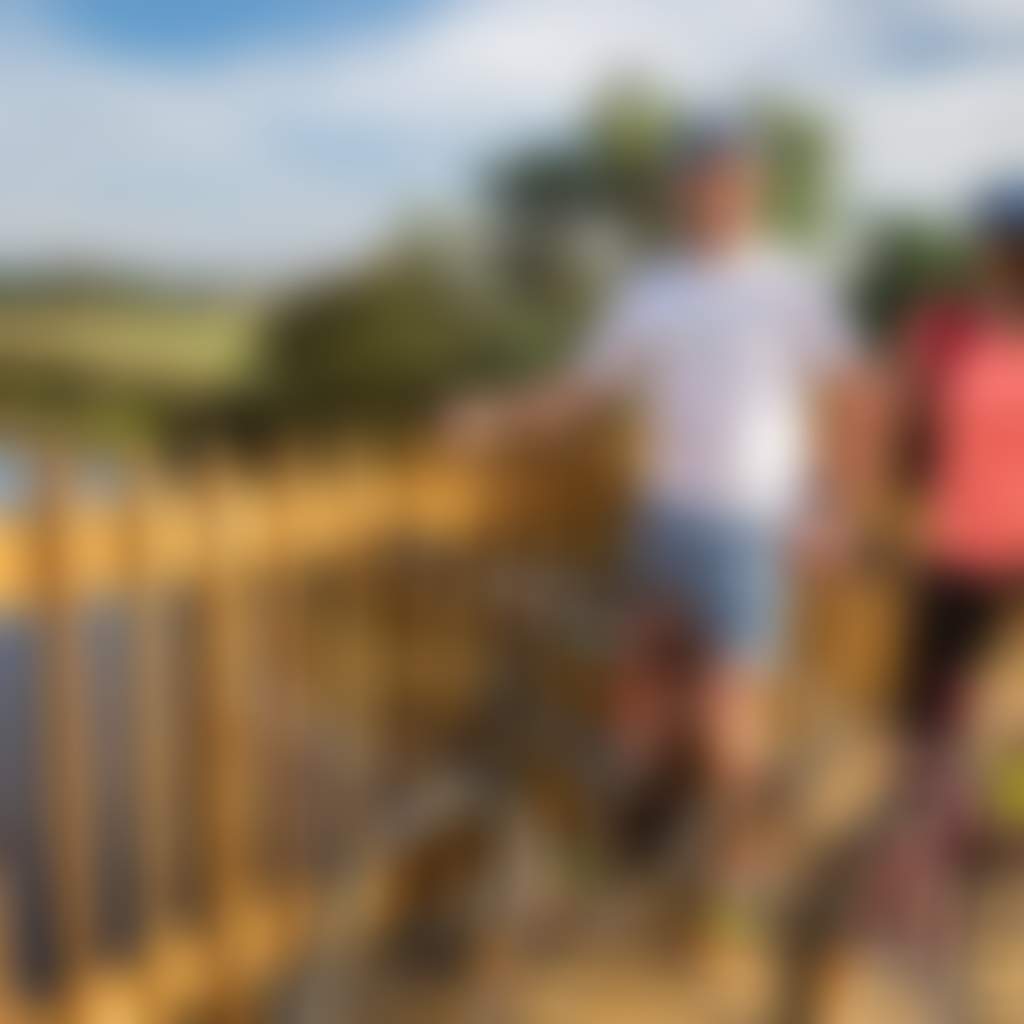 Gippsland Plains Rail Trail Couple Cycling on Bridge