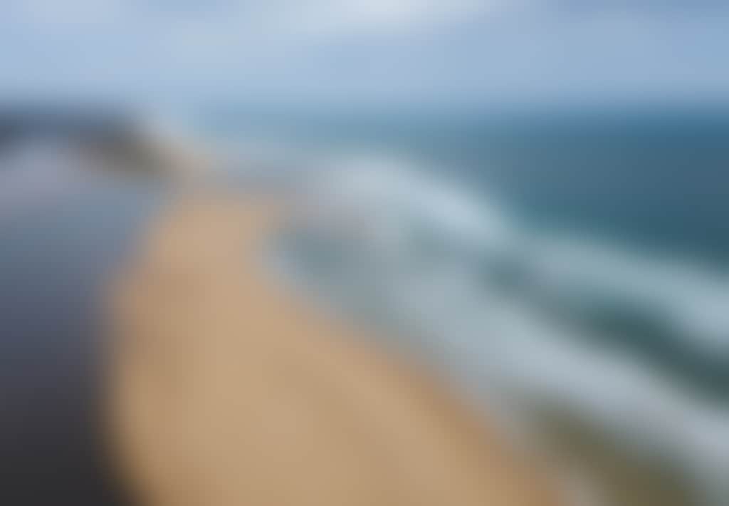 Mouth of Snowy River Mots Beach aerial