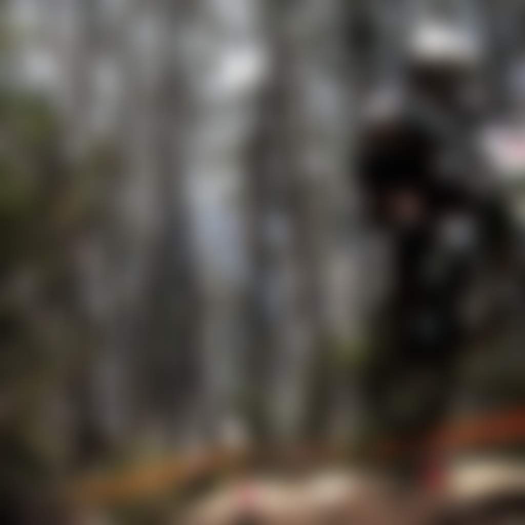 Man on MTB at Mt Baw Baw