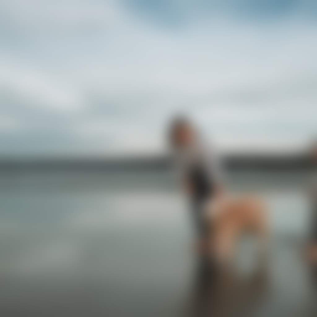 Family with dog on beach at Waratah Bay