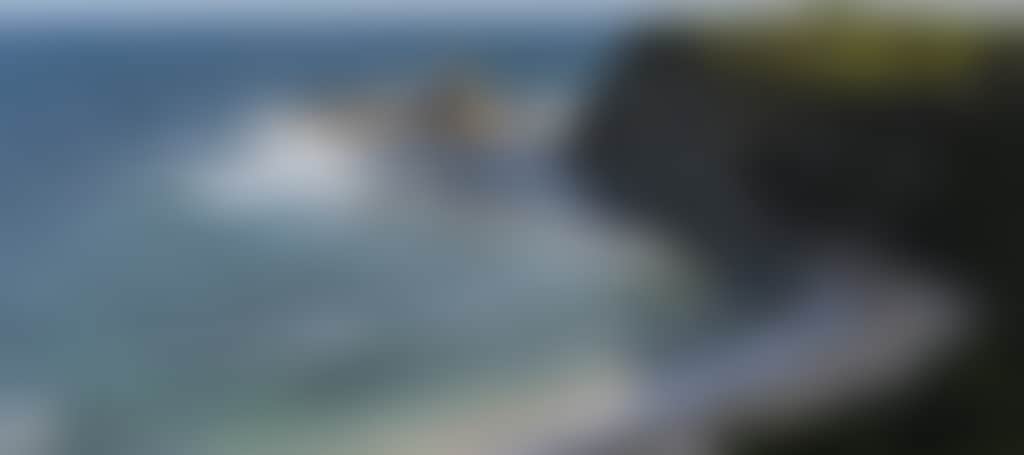 Aerial view of Eagles Nest beach at Inverloch