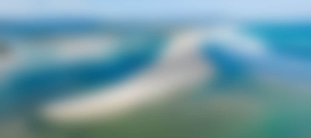 Mallacoota turquoise beach drone aerial shot
