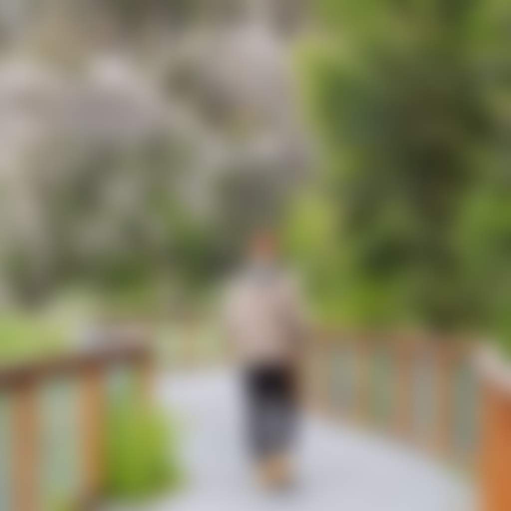 Man walking at Mallacoota along boardwalk