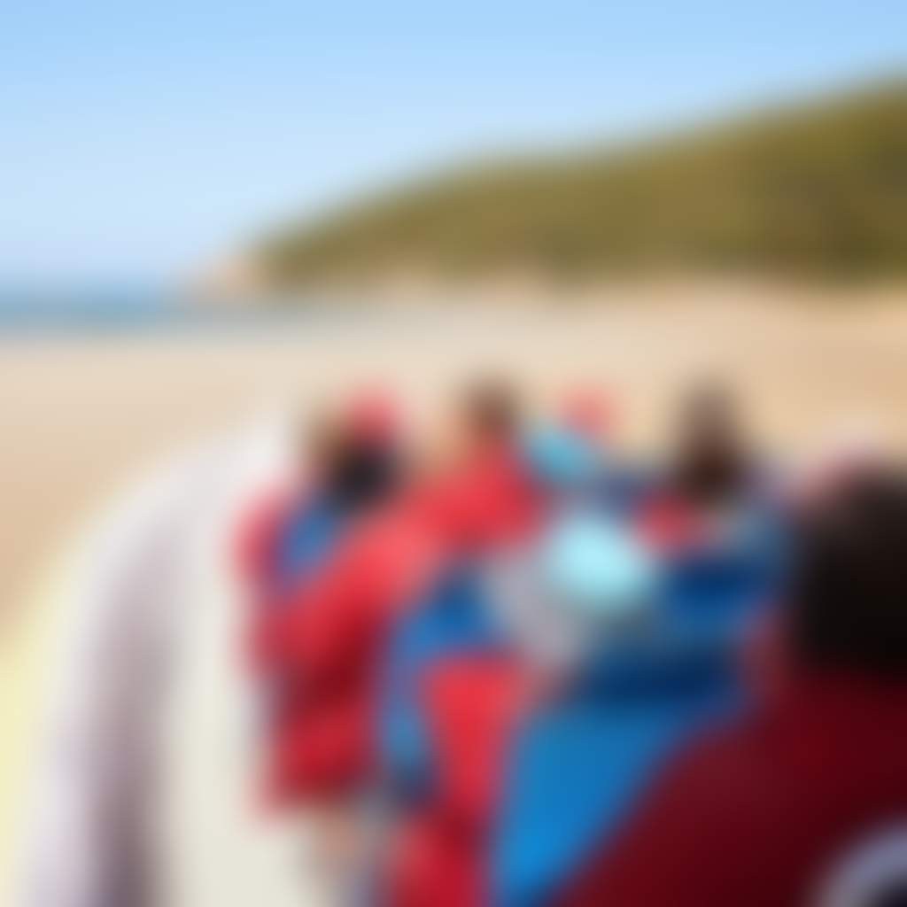 Wanderer Adventures Wilderness Cruise people on boat on sand