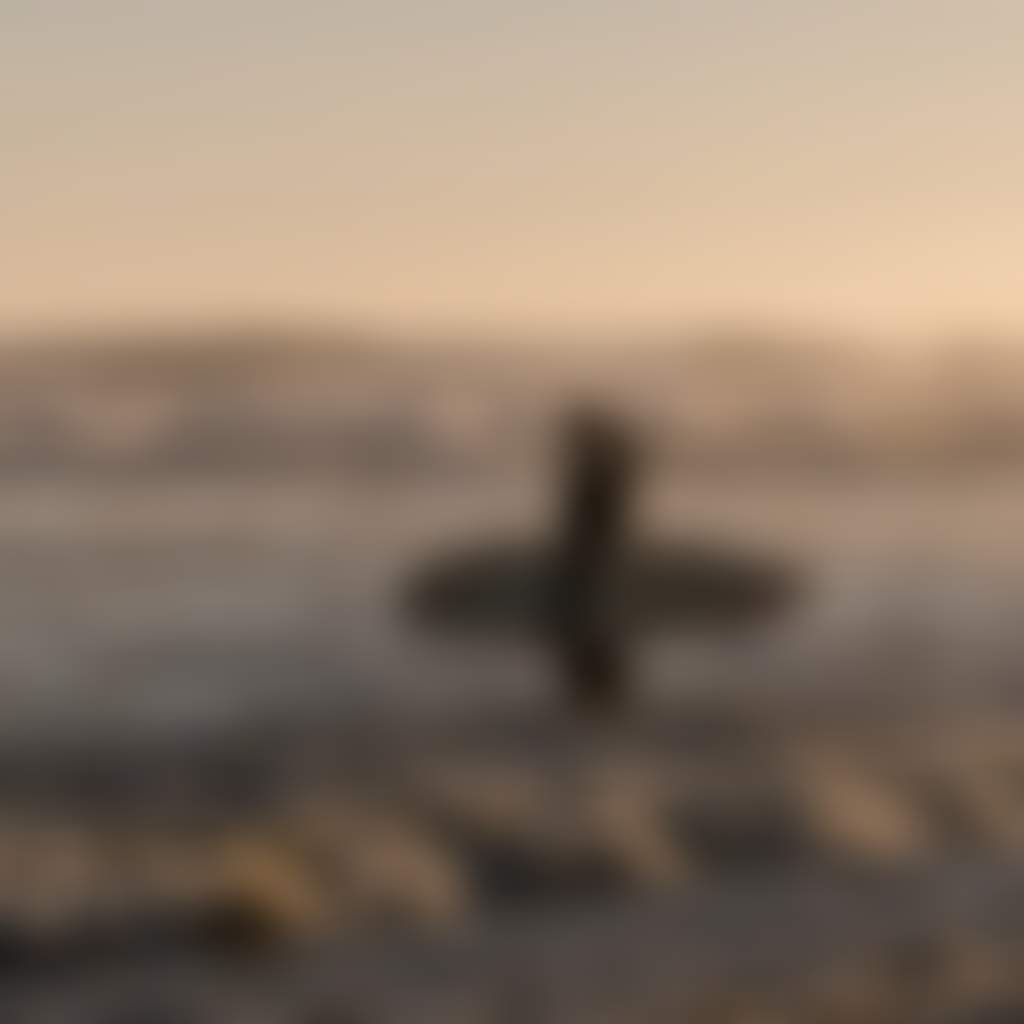 Surfer looking toward the waves at Venus Bay beach