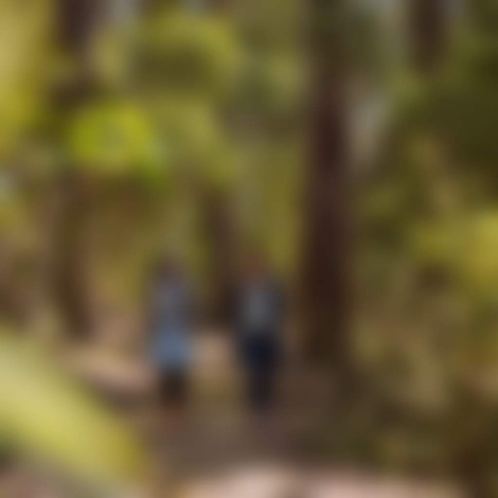 Two people on a walking path in the Uralla Nature Reserve Trafalgar