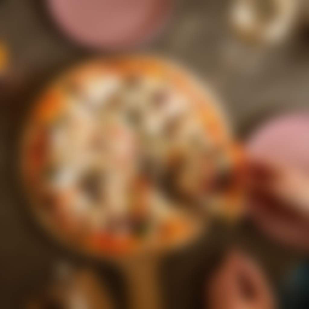 Kernot Food and Wine Store Kernot birds eye close up of pizza and drinks