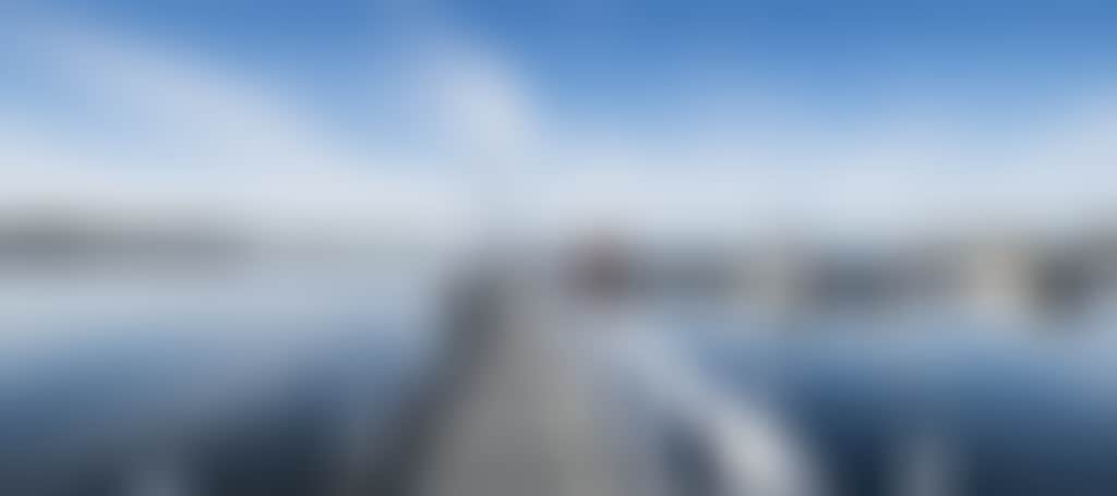 Blues Skies over Jetty in Paynesville
