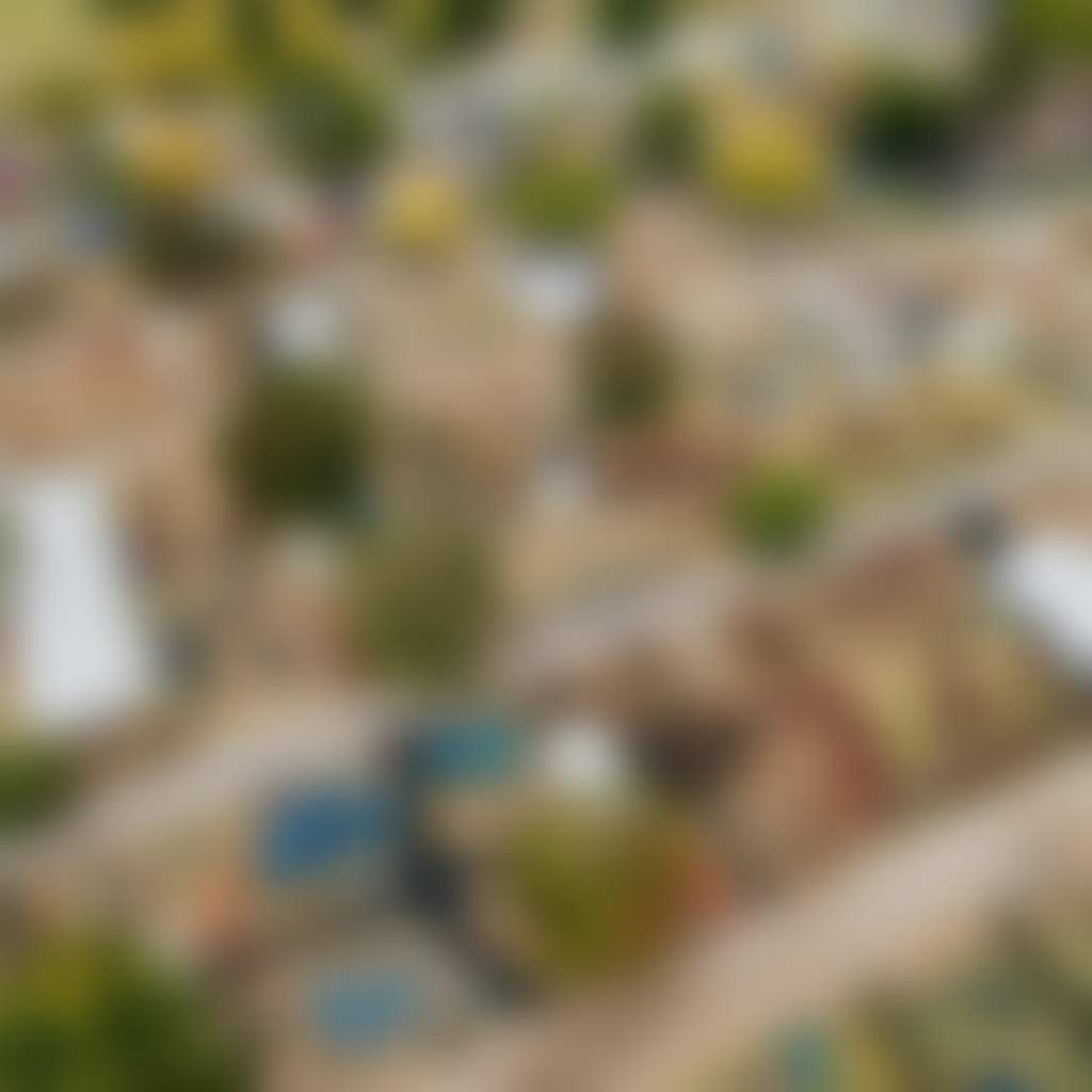 Farm World aerial view of exhibitors and machinery at Lardner Park event