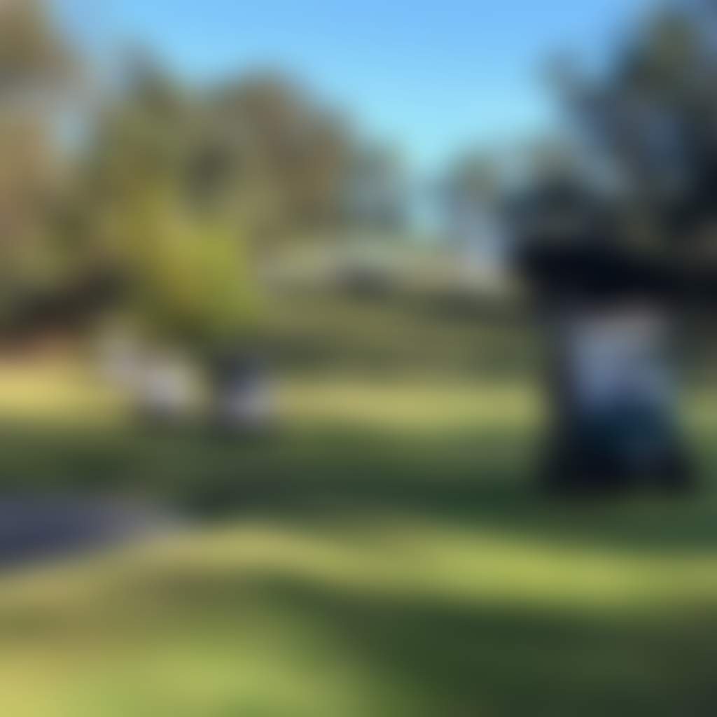 Yarram Golf Course golf carts driving over green
