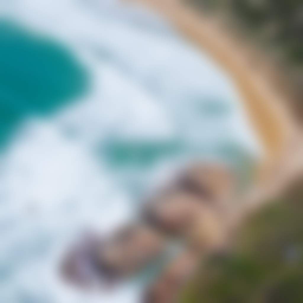 Marlo aerial view of beach