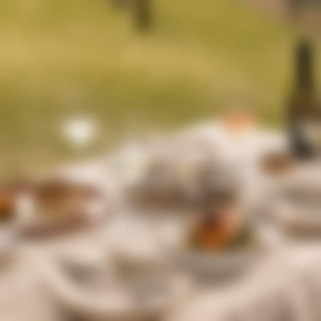 Carrajung Estate food served on table at winery outside