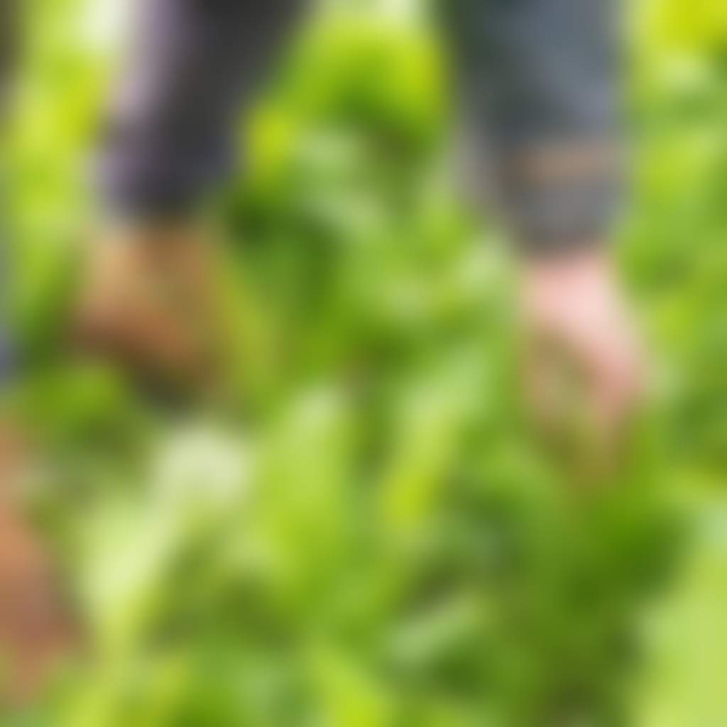 Farmer picks greens at Orchard End farm