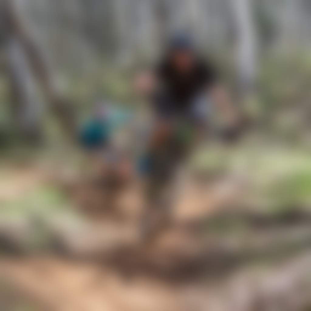 Two MTB riders airborn at Dinner Plain Mountain Bike Park