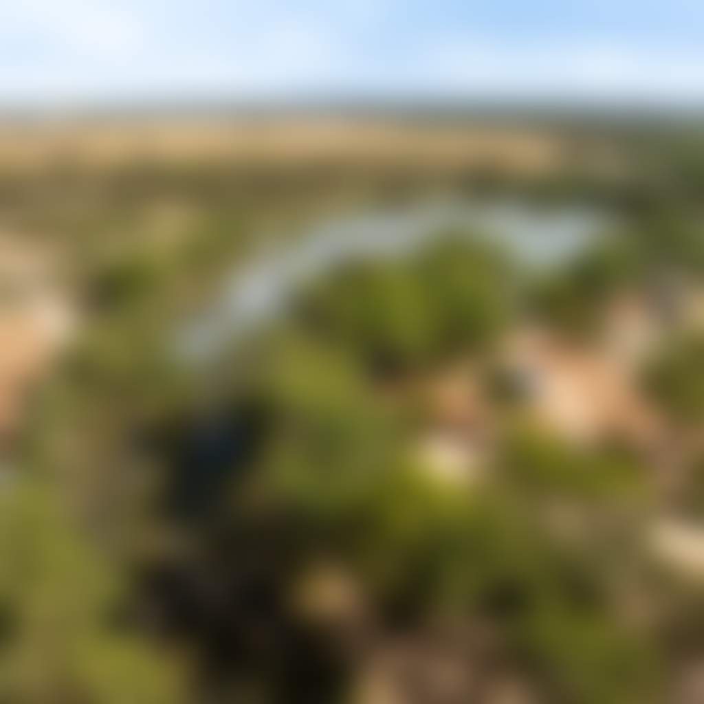 Aerial view of the Melton Botanic Garden